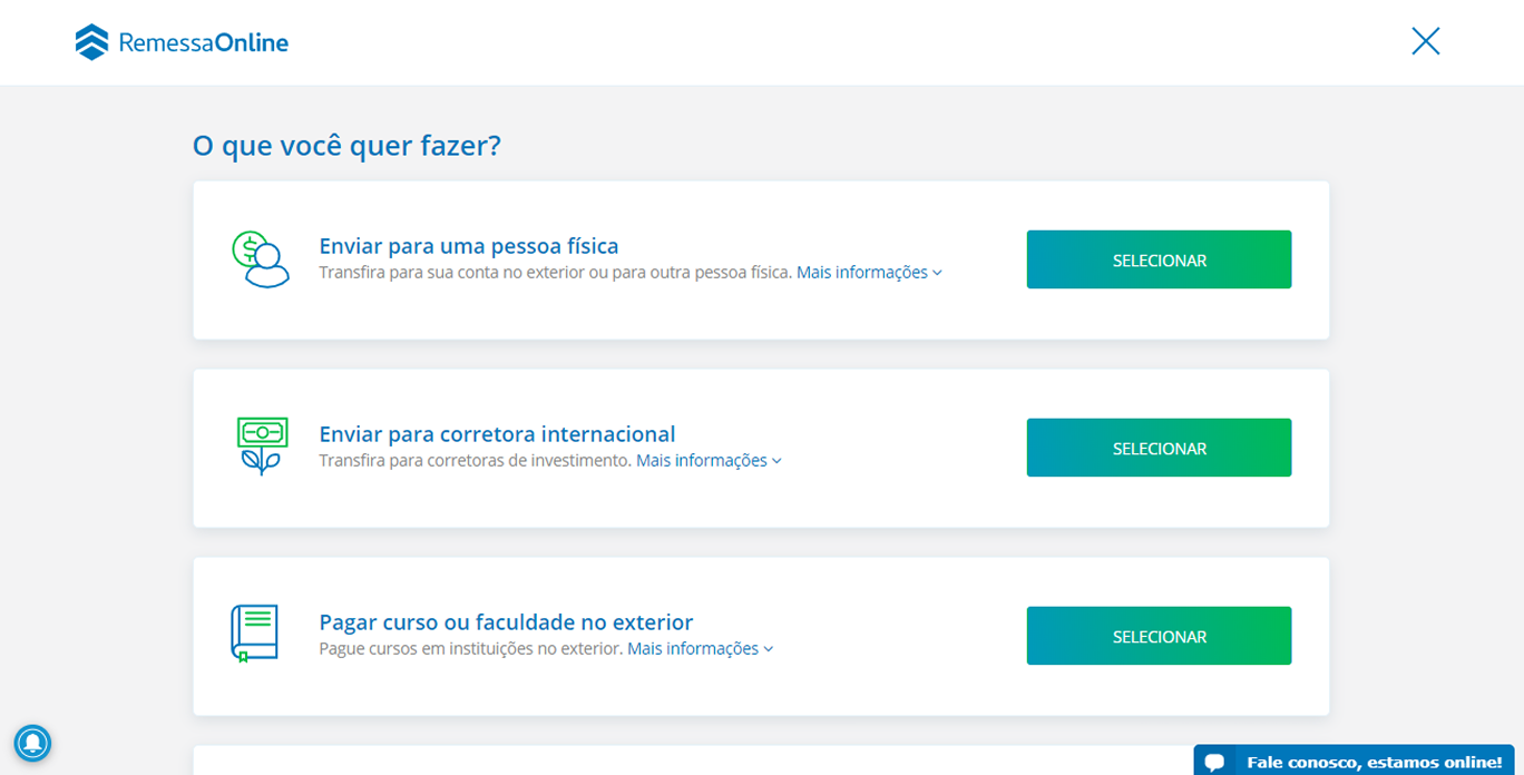 Plataforma antiga - Remessa Online 2