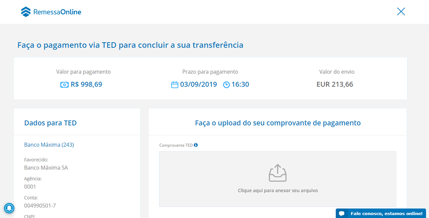 Plataforma antiga - Remessa Online 3
